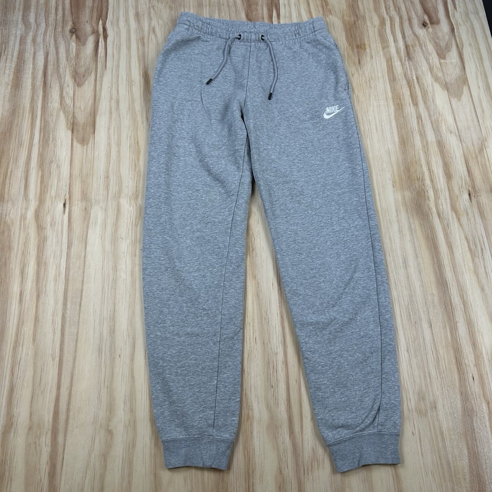 Nike Women's Small Gray Drawstring Sweatpants Joggers Casual Athleisure Lounge
